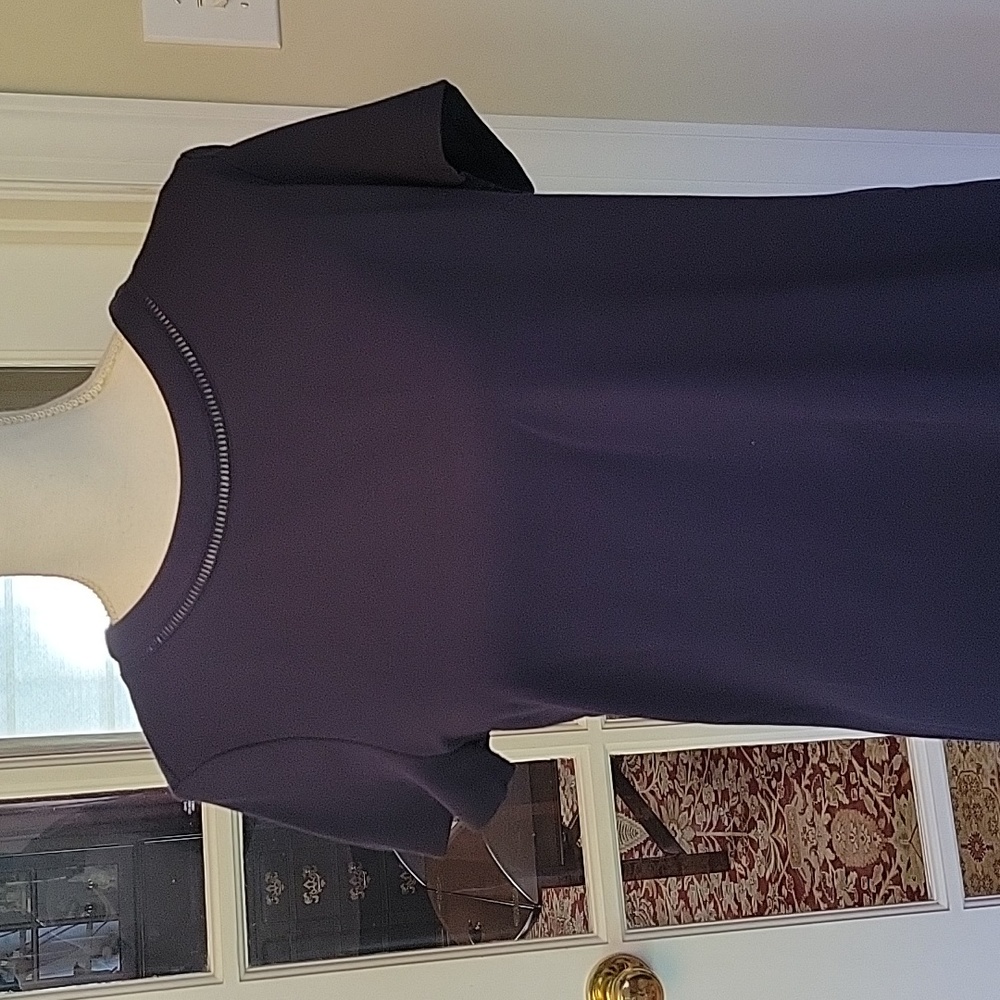 Brooks Brothers navy cotton blend summer dress 8 - Picture 2 of 7